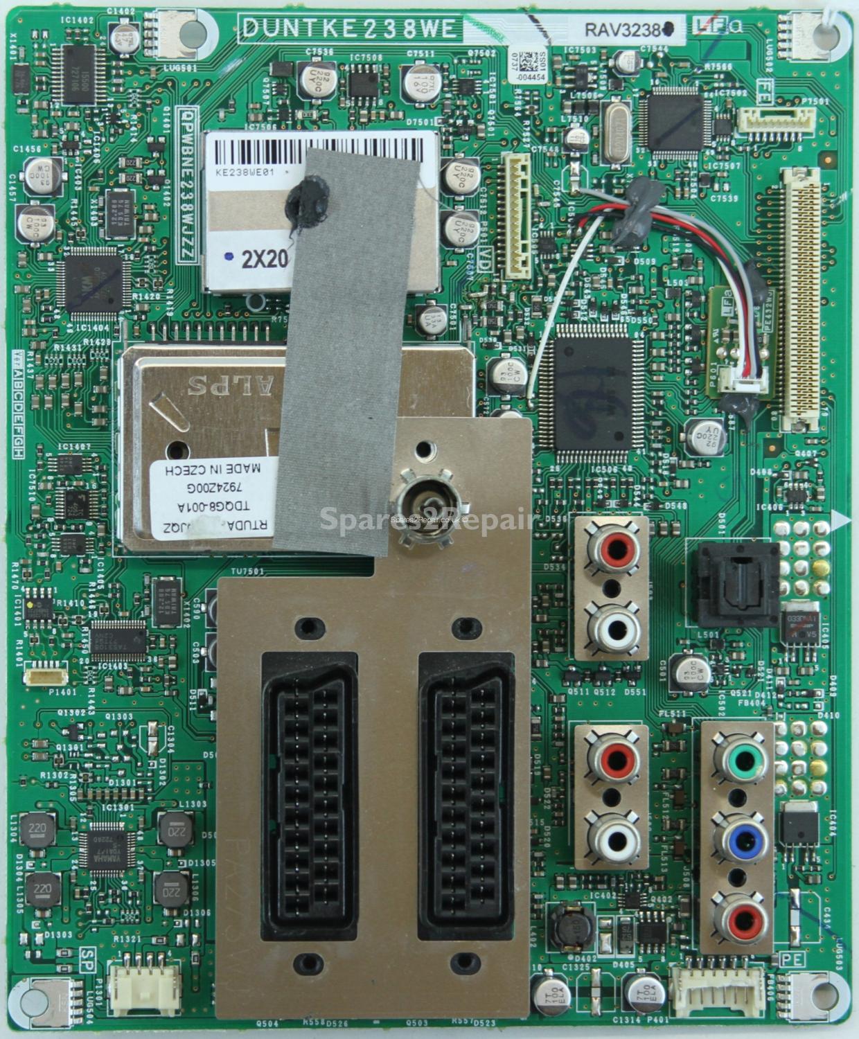 Sharp LC-32X20E - Main AV - DUNTKE238WE - QPWBNE238WJZZ - KE238WE01