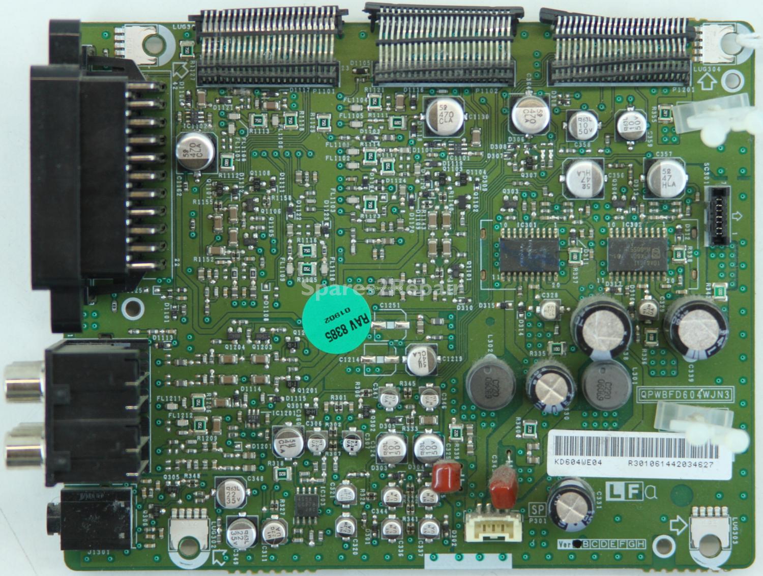 Sharp LC-37GD9E - Main AV - QPWBFD604WJN3 - KD604WE04