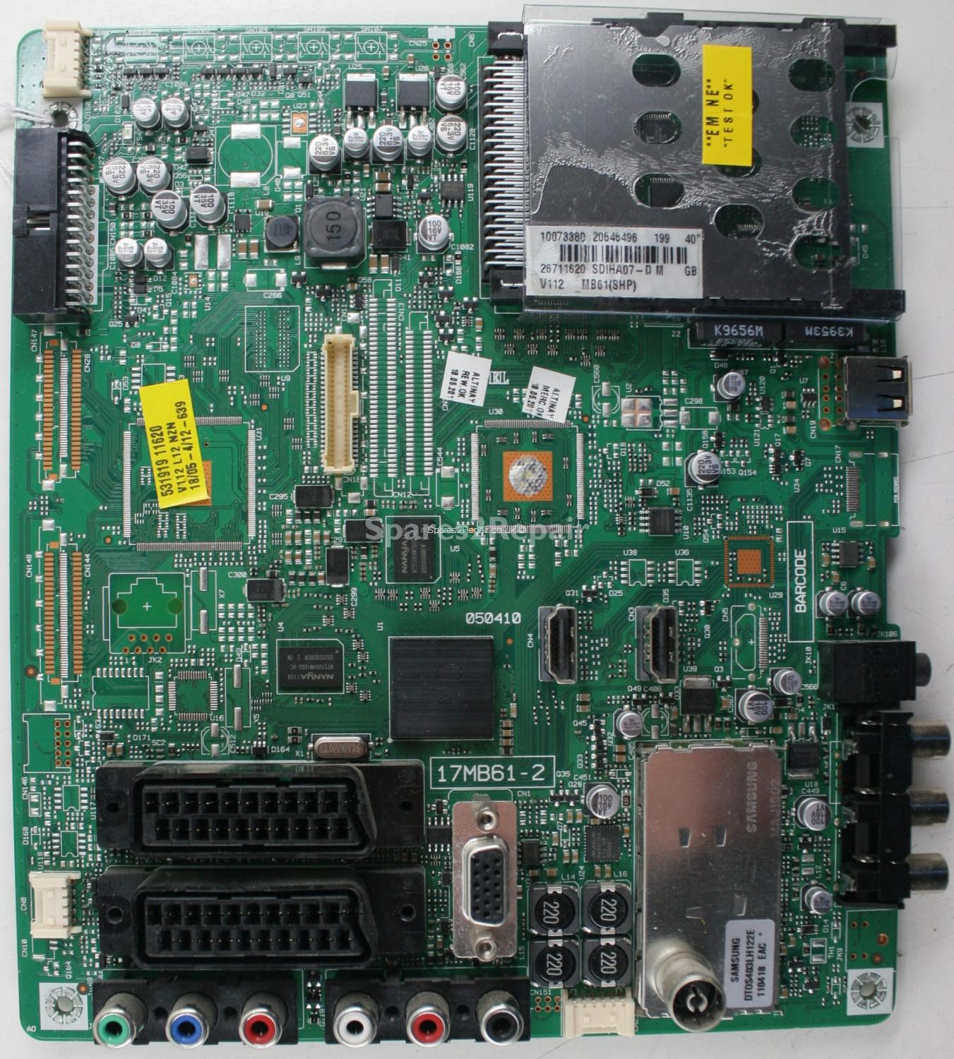 Sharp LC-40F22E - Main AV - 17MB61-2 - 050410 - 20545496