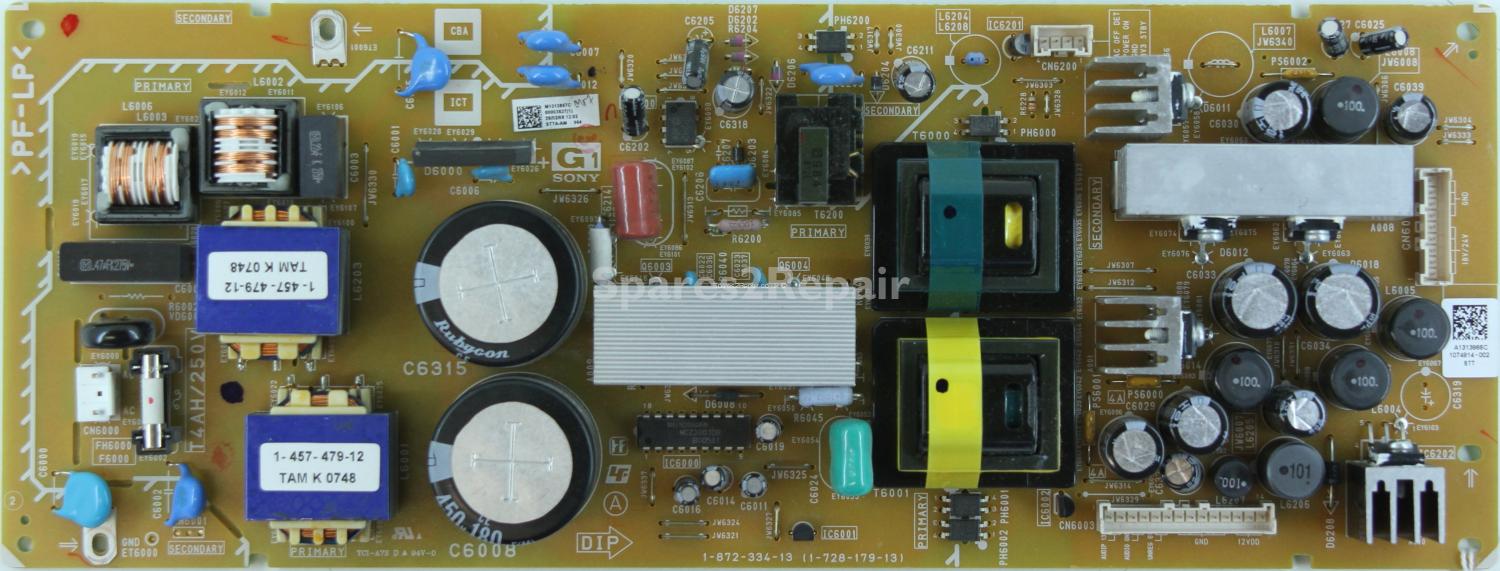 Sony KDL-26T3000 - PSU - 1-872-334-13 - 1-728-179-13 - A1313866C - A1313867C