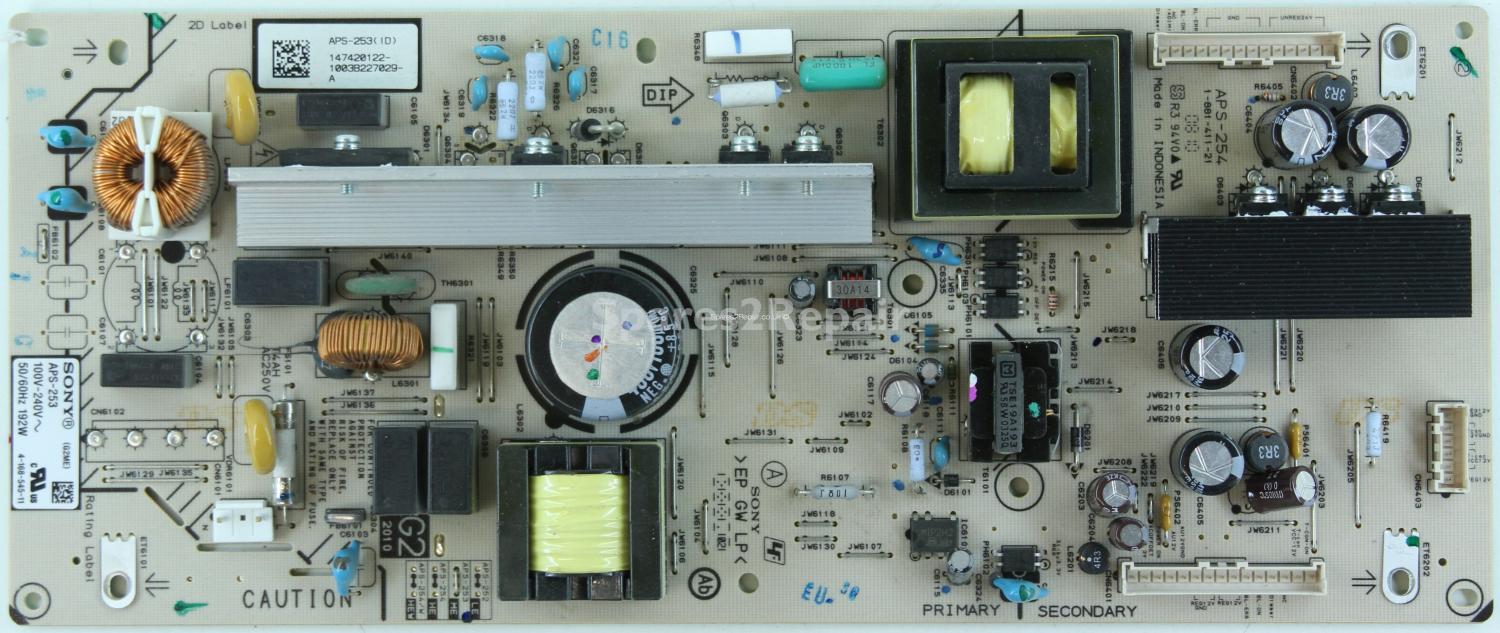 Sony KDL-40BX400 - PSU - APS-253 ME - APS-254 - 1-881-411-21 - 4-168-545-11