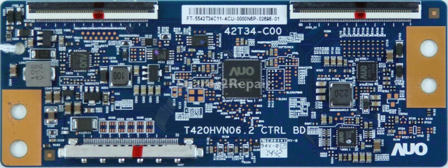 Sony KDL-42W706B - T-Con - 55.42T34.C11 - 42T34-C00 - T420HVN06.2 CTRL BD
