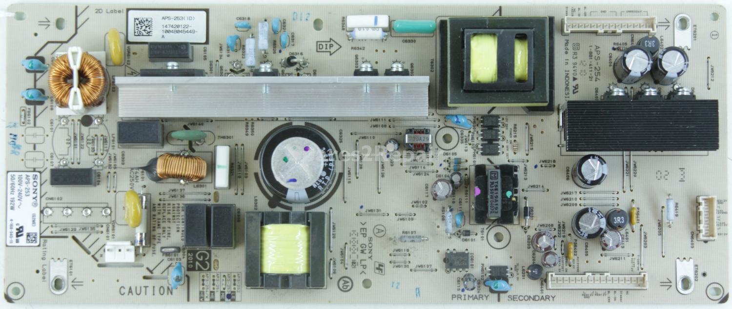 Sony KDL-40EX503 - Power Supply - 1-881-411-21 - 4-168-545-11 - 147420122 - APS-253(ID) - APS-253 ME - G2