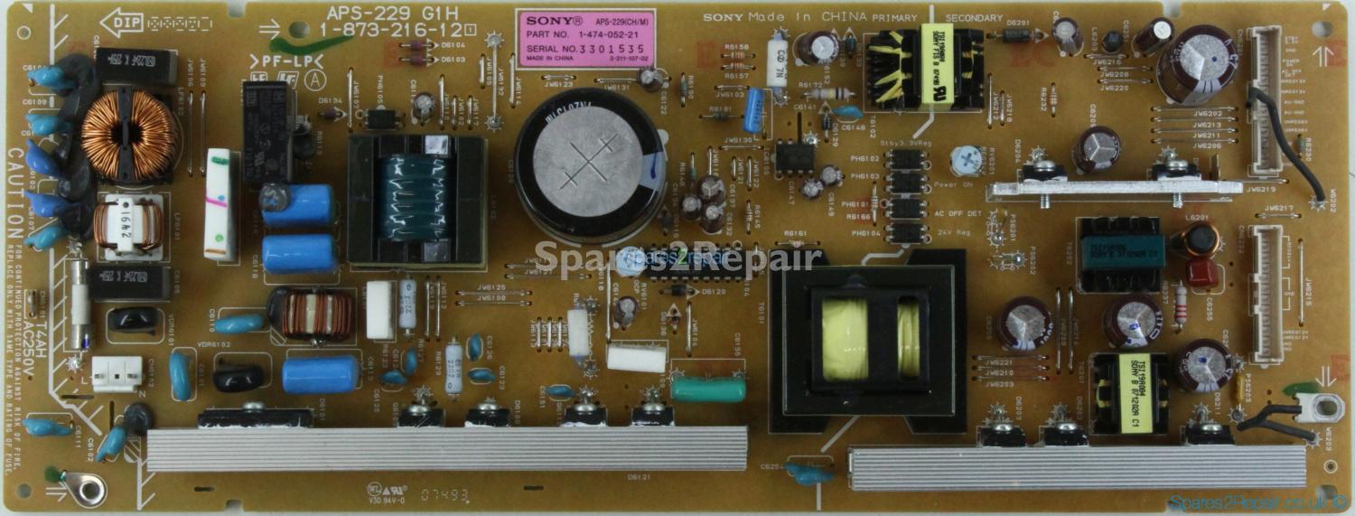 Sony KDL-32D3000 - PSU - 1-873-216-12 - APS-229 G1H - 1-474-052-21