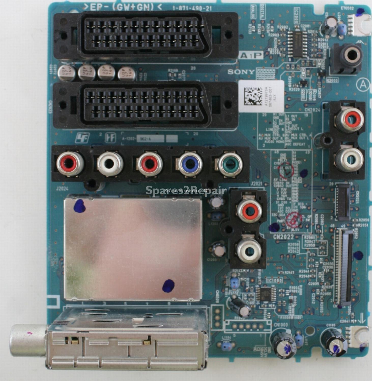 Sony KDL-32U2000 - Main AV - 1-871-490-21 - 172783621 - A-1202-962-A - A1219976A