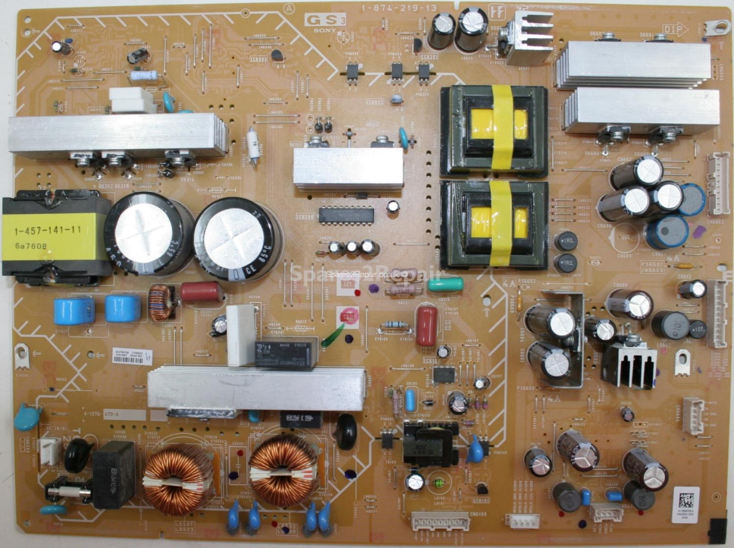 Sony KDL-37P3020 - PSU - 1-874-219-13 - A-1276-473-A - A1276473A