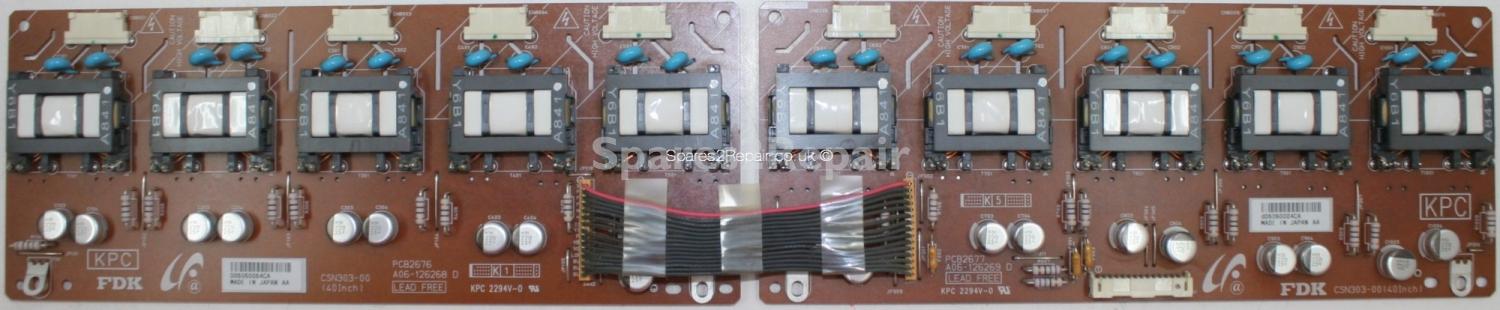 Sony KDL-40S2010 - Inverter - PCB2676 - A06-126268 D - PCB2677 - A06-126269 D