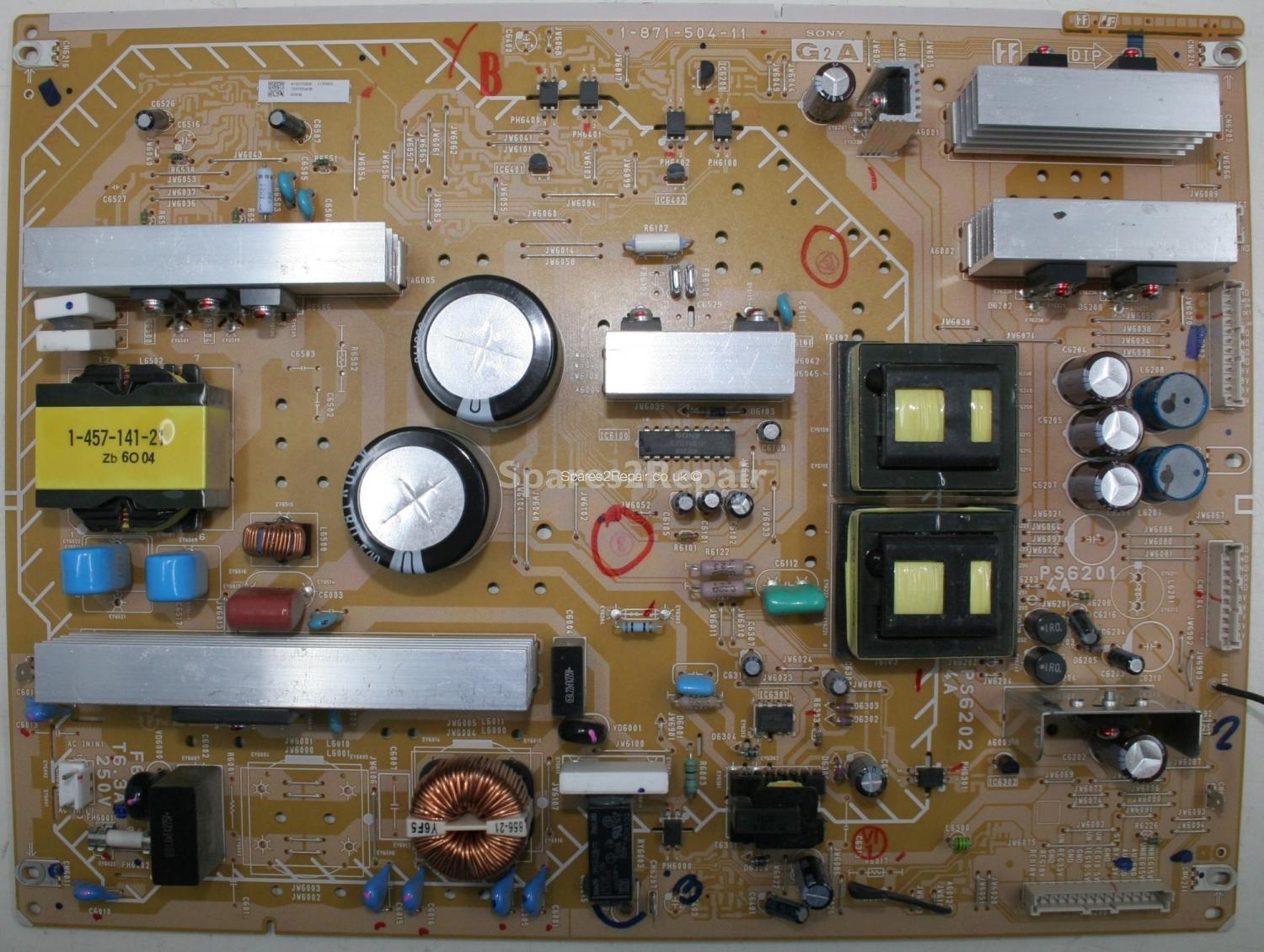 Sony KDL-40V2500 - Power Supply - 1-871-504-11 - A1207096B