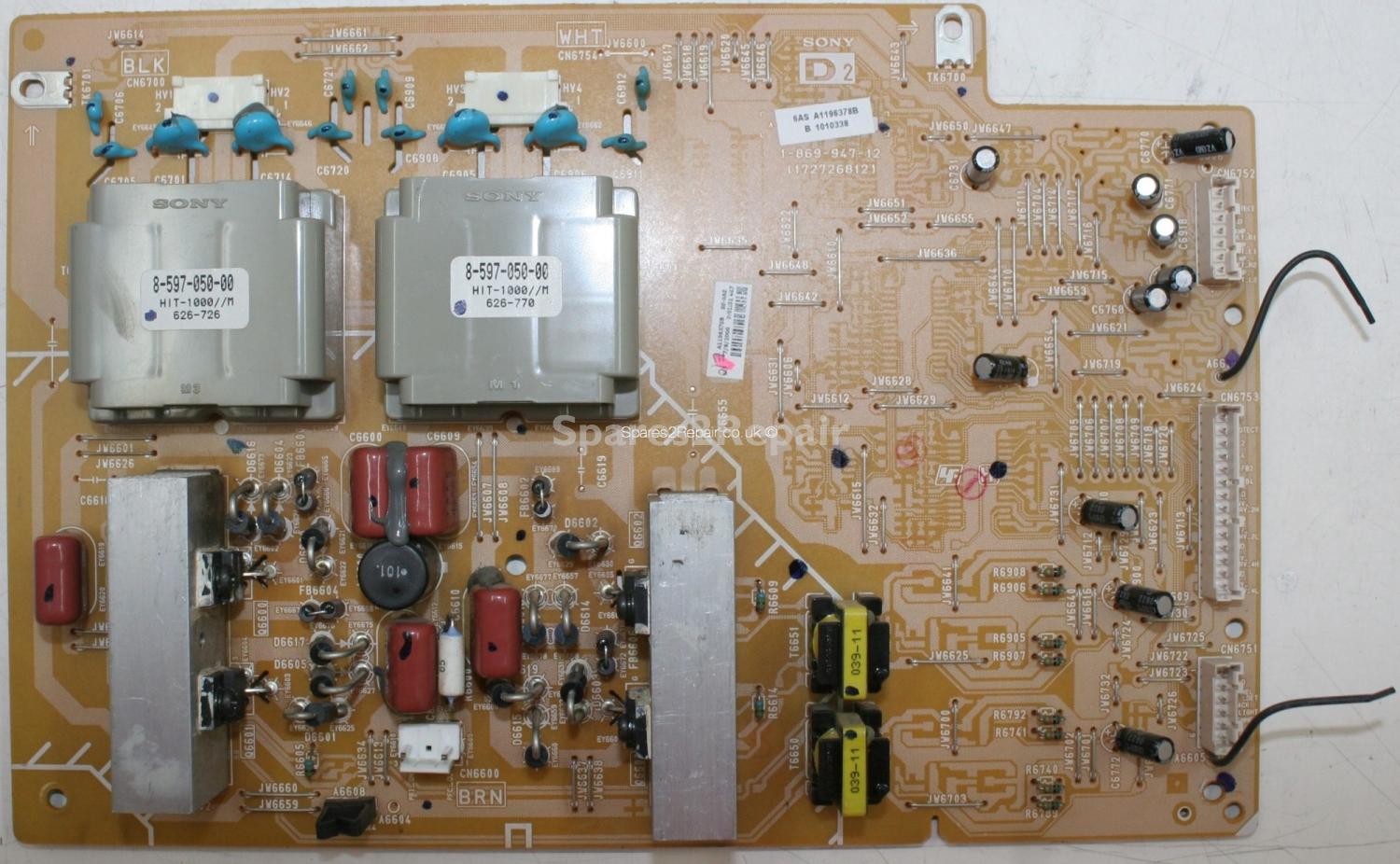 Sony KDL-46X2000 - Sub PSU - 1-869-947-12 - 172726812 - A1196378B