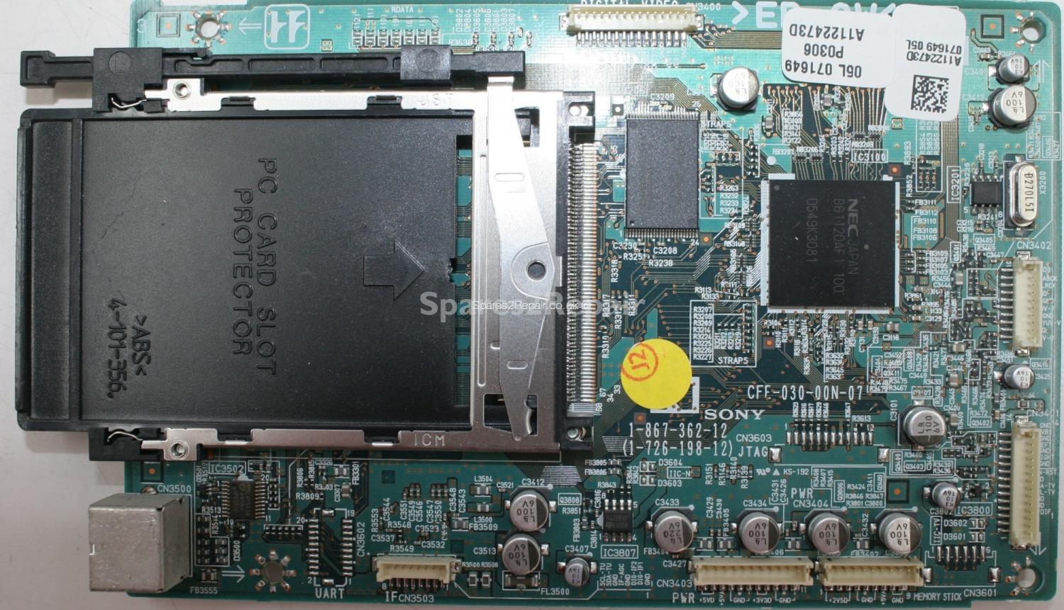 Sony KDL-S40A12U - Card Reader - 1-867-362-12 - 1-726-198-12 - CFE-030-00N-07