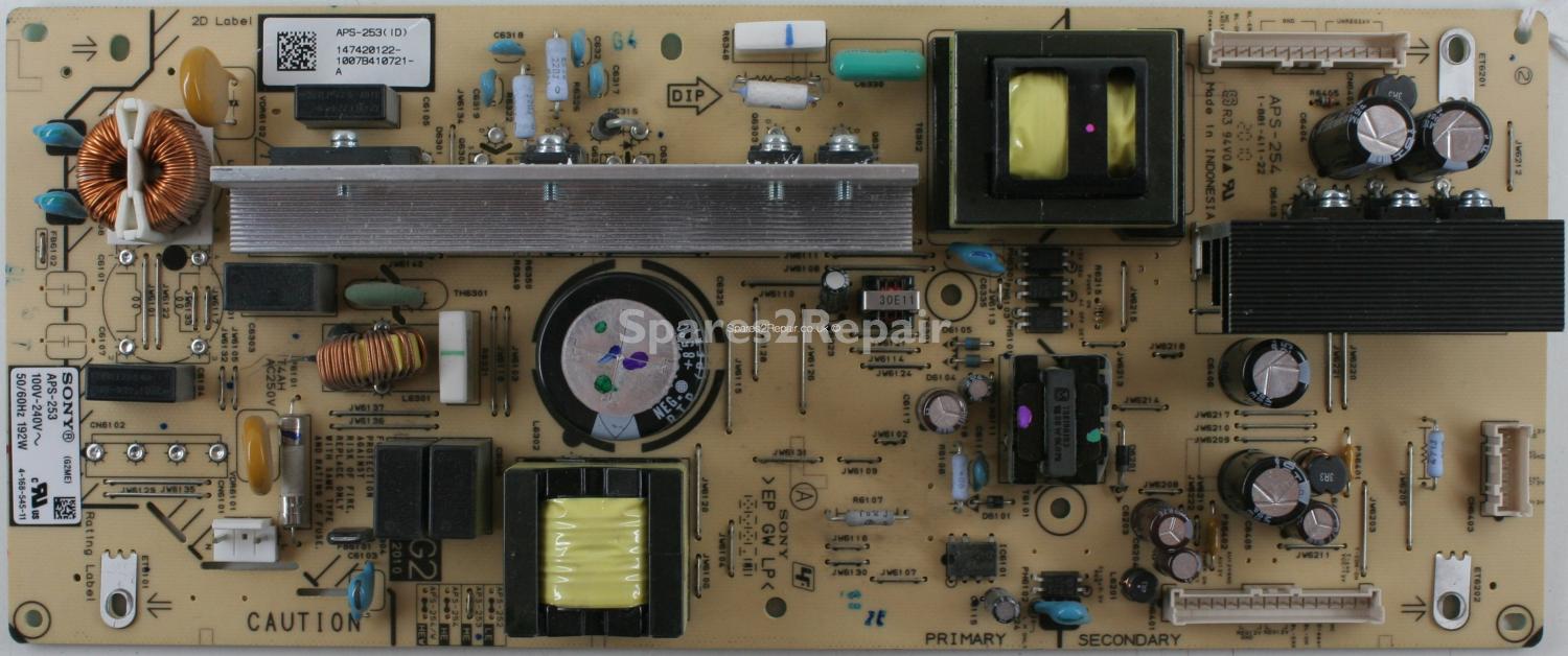 Sony KDL-37EX403 - PSU - 1-881-411-22 - R3 - 147420122 - APS-253 - APS-254