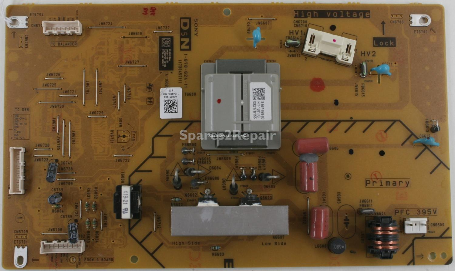 Sony KDL-52W5500 - Sub PSU - 1-878-624-11 - 173045711 - A-1602-166-A - A1663196A - D5N