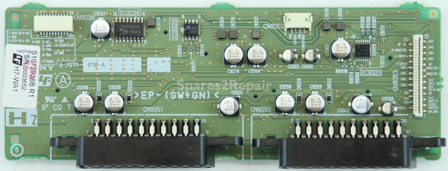 Sony KLV-30HR3 - Scart - 1-864-651-12 - 1-725-192-12 - A-1071-078-A