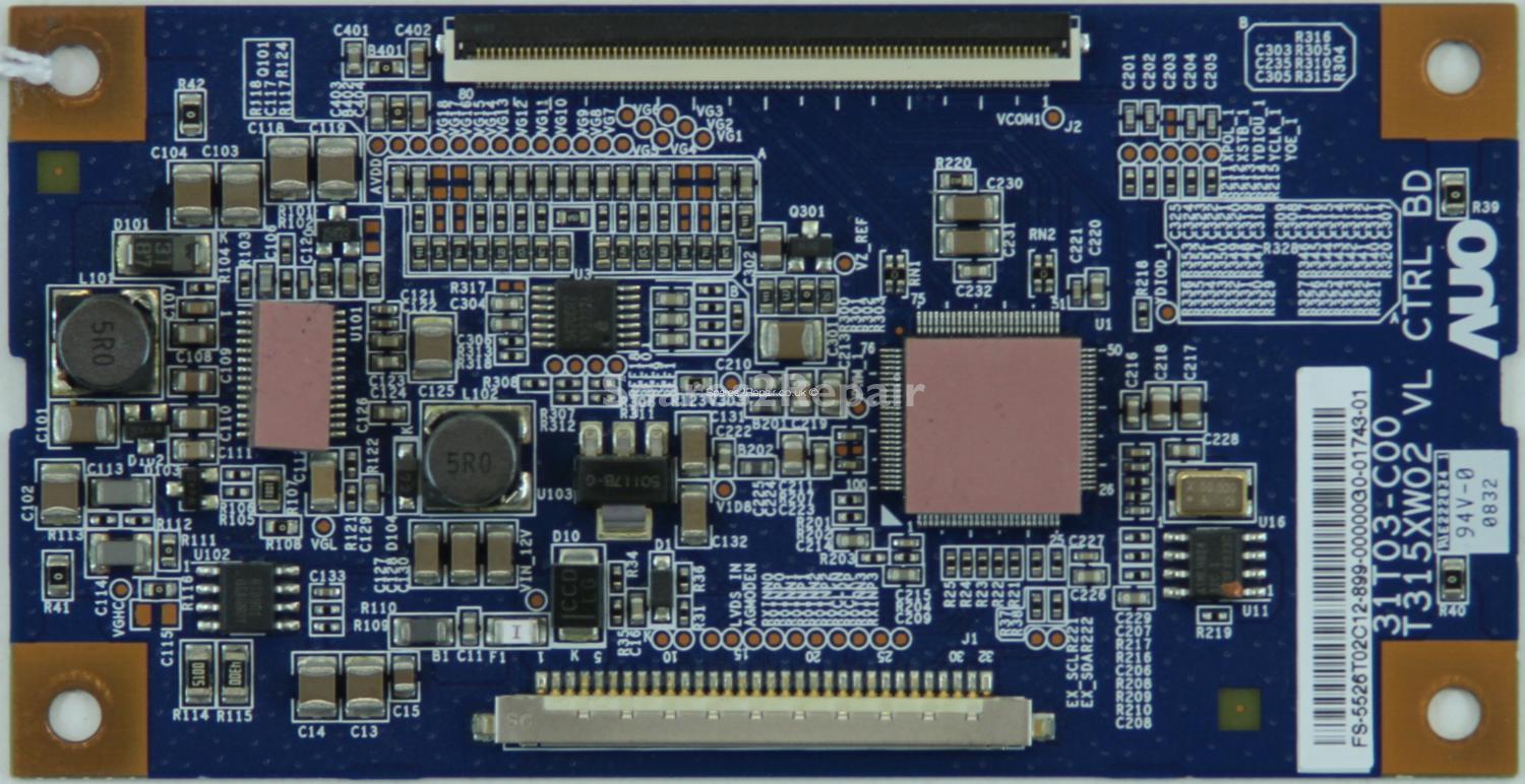 Technika LCD26-M3 - T-Con - 55.26T02.C12 - 31T03-C00 - T315XW02 VL CTRL BD