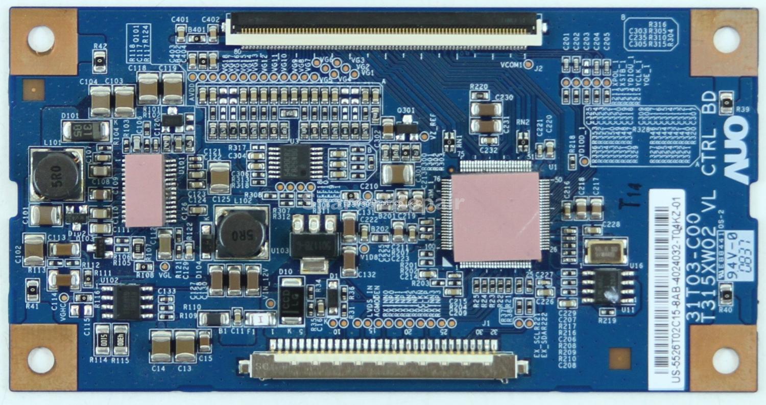 Technika LCD26-M3 - T-Con - 55.26T02.C15 - 31T03-C00 - T315XW02 VL CRL BD