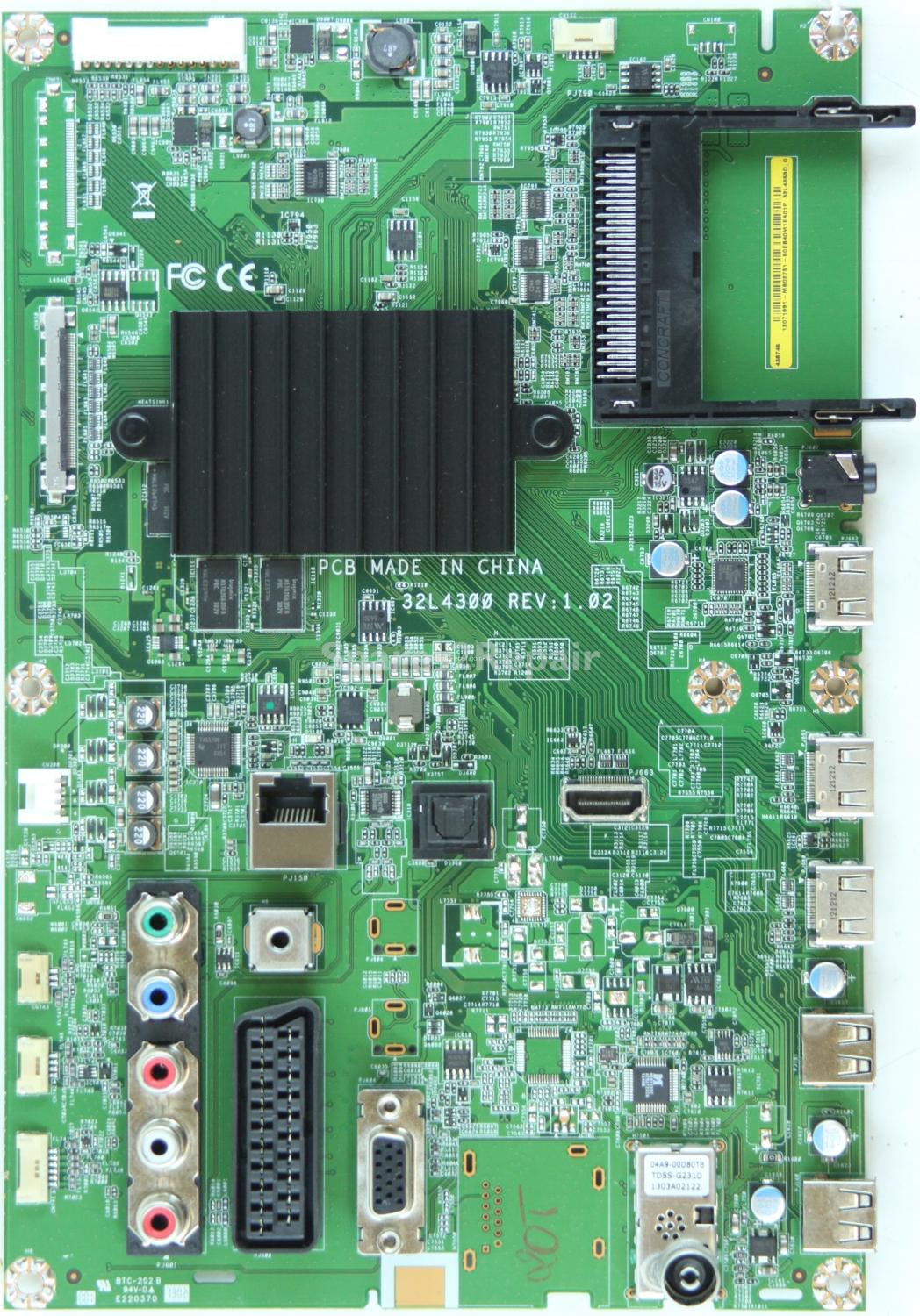 Toshiba 32L4353D - Main AV - 60EB40M1EA01P - 32L4300 - REV:1.02