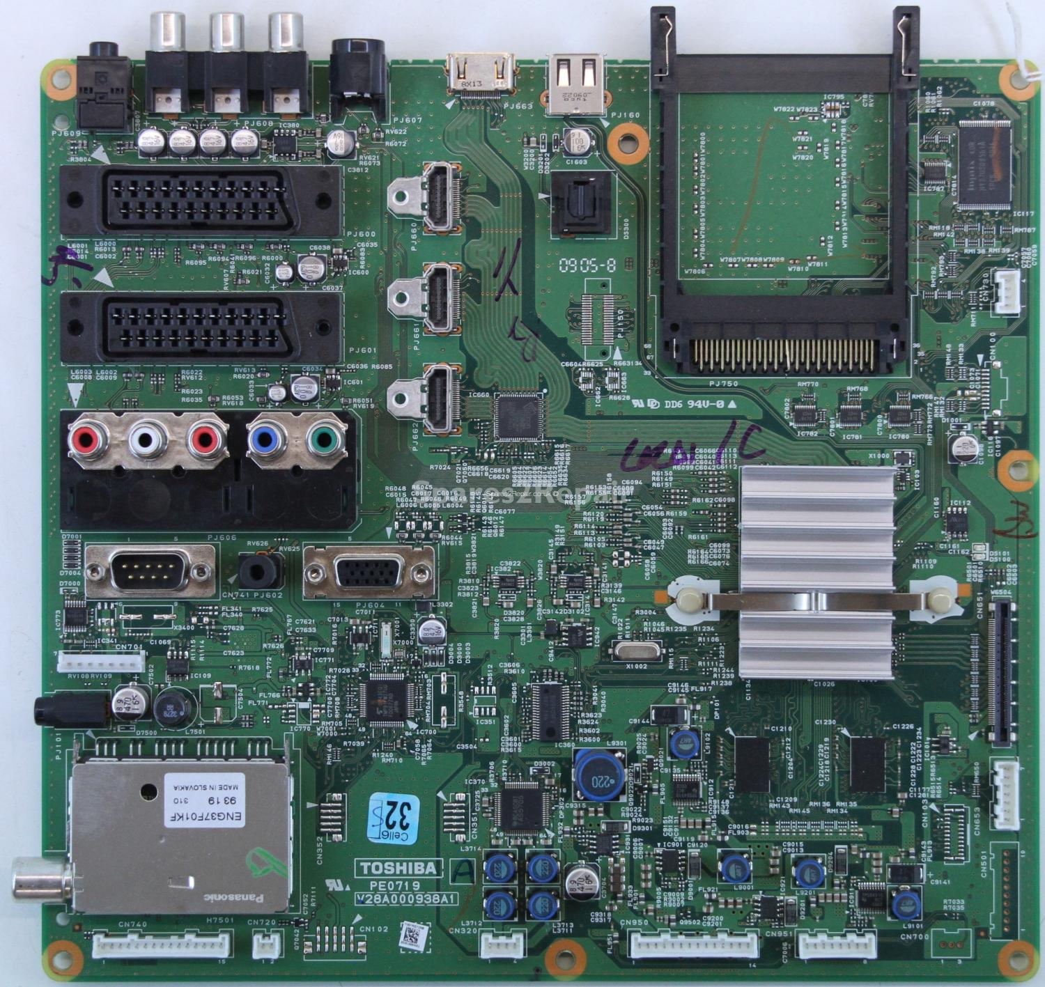 Toshiba 32AV633D - Main AV - V28A000938A1 - PE0719 A