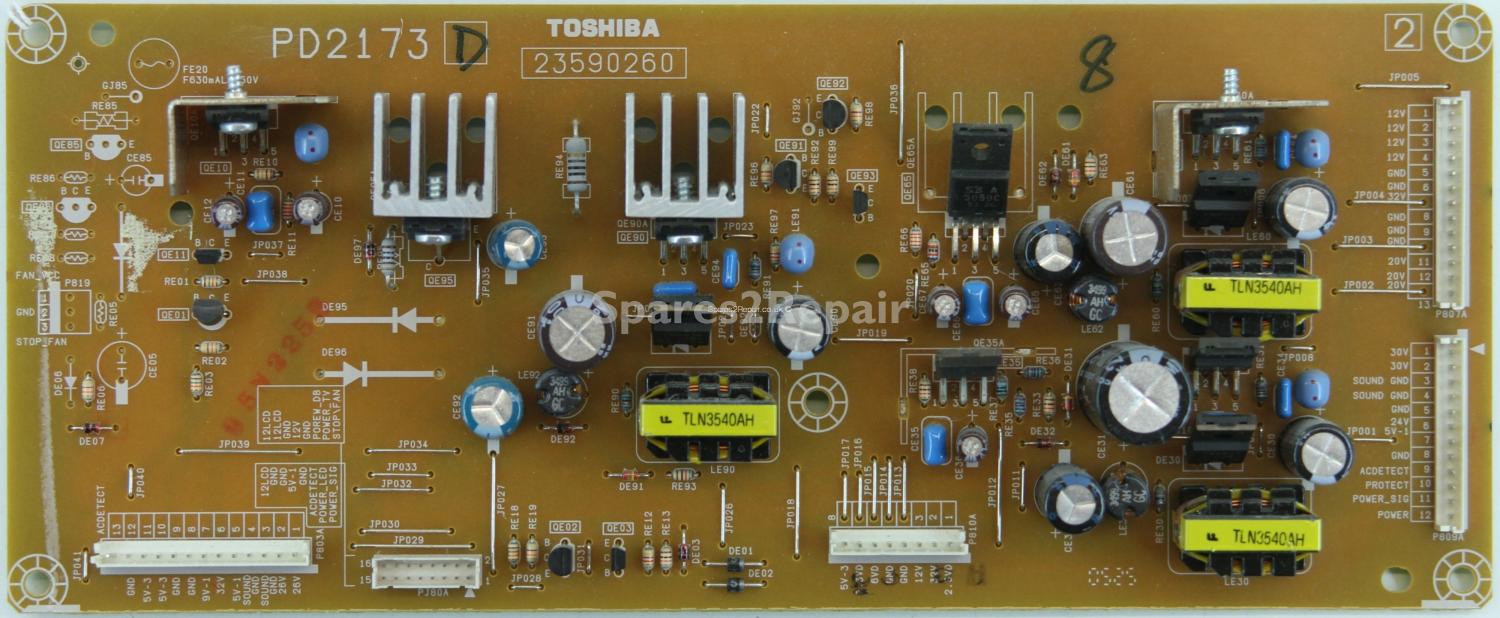 Toshiba 32WLT58 - Sub PSU - PD2173 D - 23590260