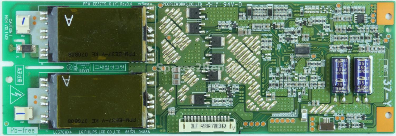 Toshiba 37A3030D - Inverter - LC370WX4 - 6632L-0458A - PPW-EE37TS-0 (Y) Rev0.4
