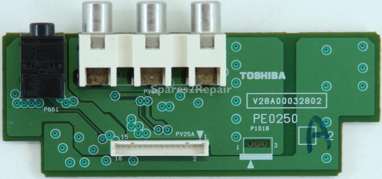 Toshiba 37X3030D Side AV - PE0250 A-2 - V28A00032802